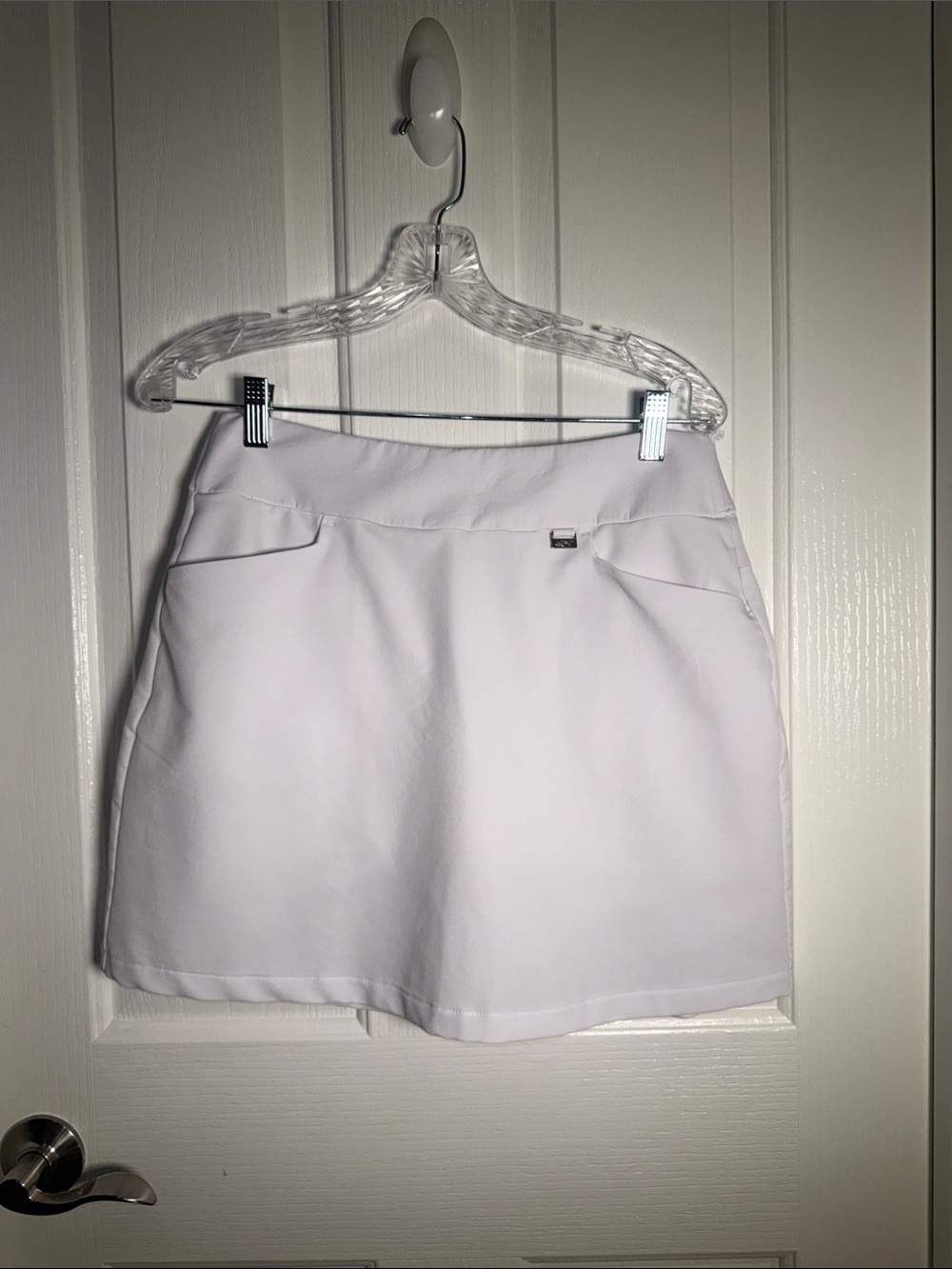 Greg Norman Collection White Mini Skirt (Skort) - Perfect for Golf or Tennis - S
